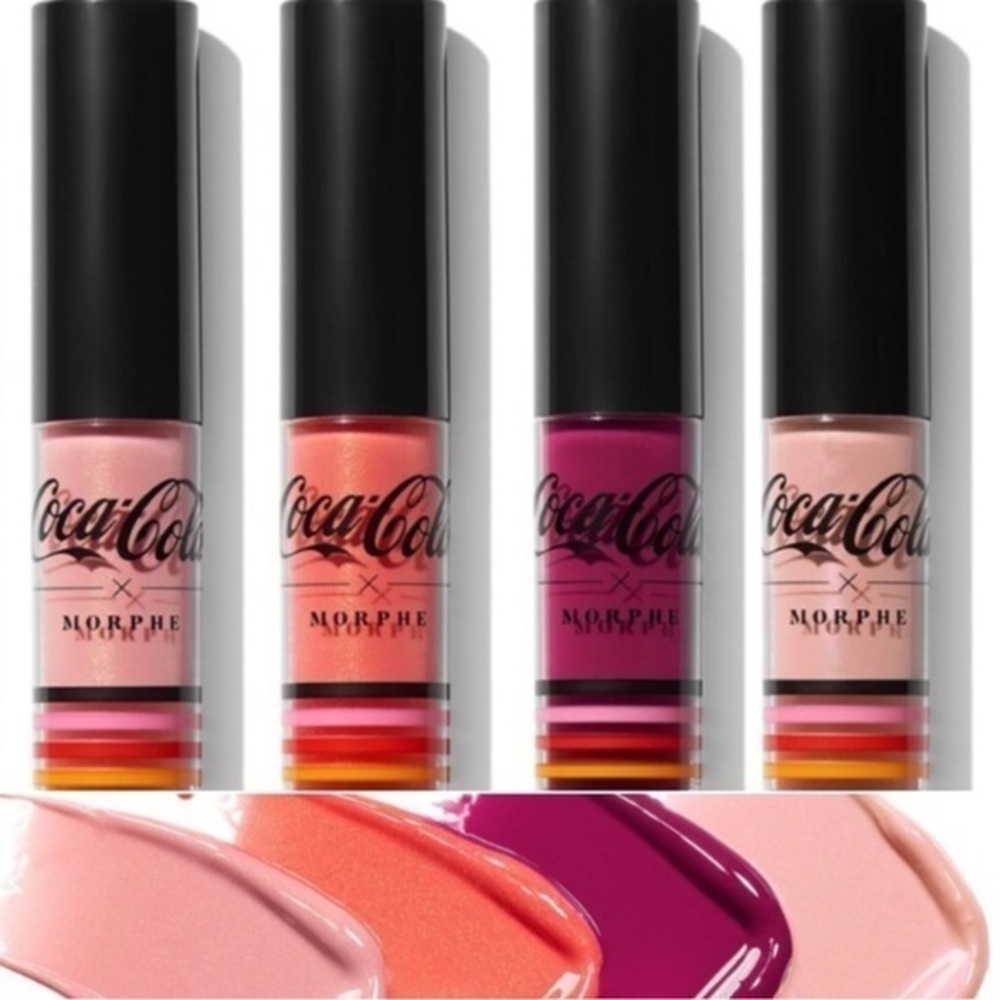 Coca Cola x Morphe Lip in Harmony Limited 4-Piece Mini Lip Gloss Set BRAND NEW!